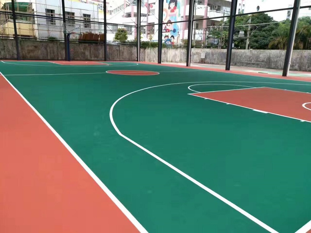 篮球场施工：硅pu球场和丙烯酸球场的差异