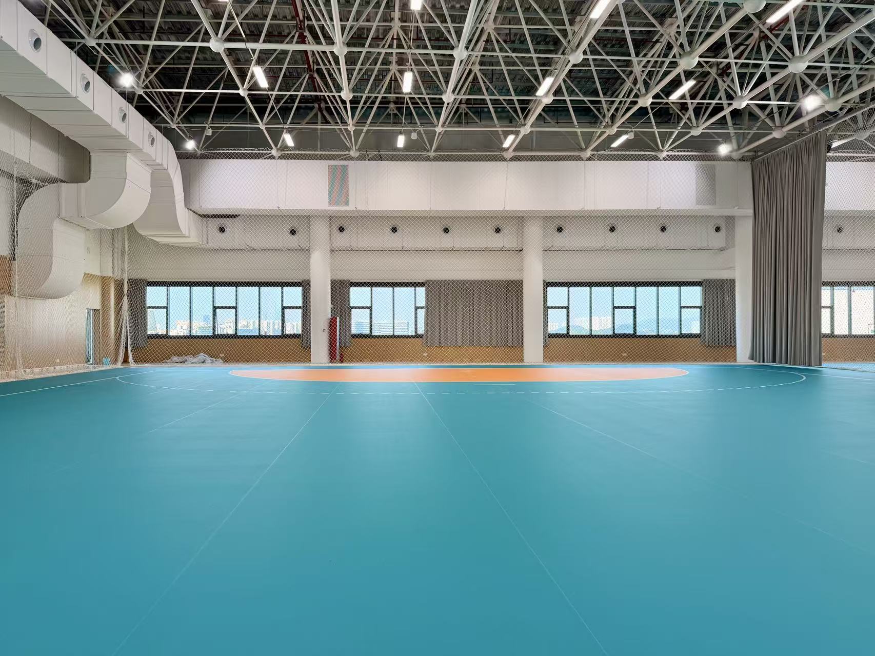 广东省黄村体育训练中心综合训练馆手球地胶采购安装项目圆满完工